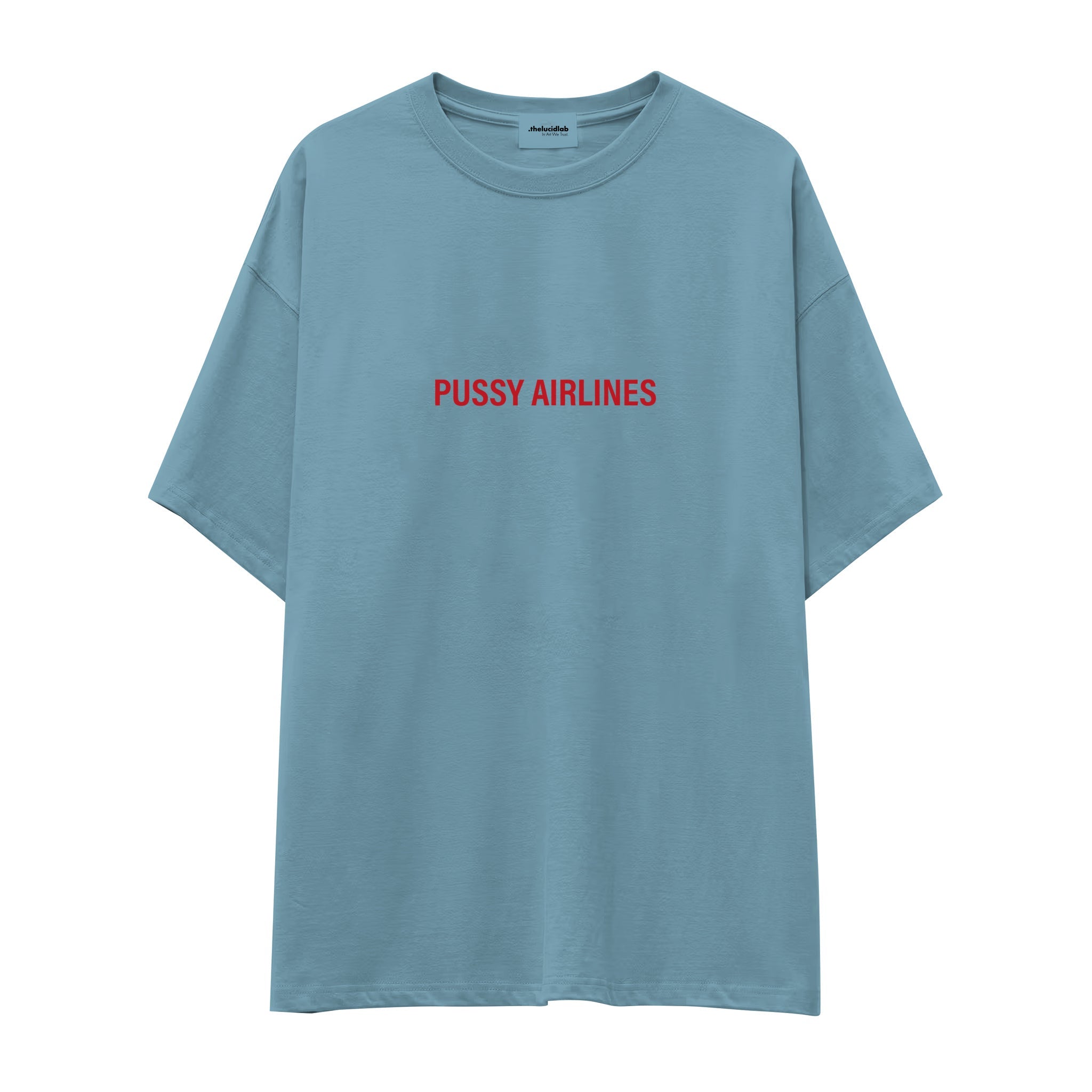Pussy Airlines Oversize Tişört
