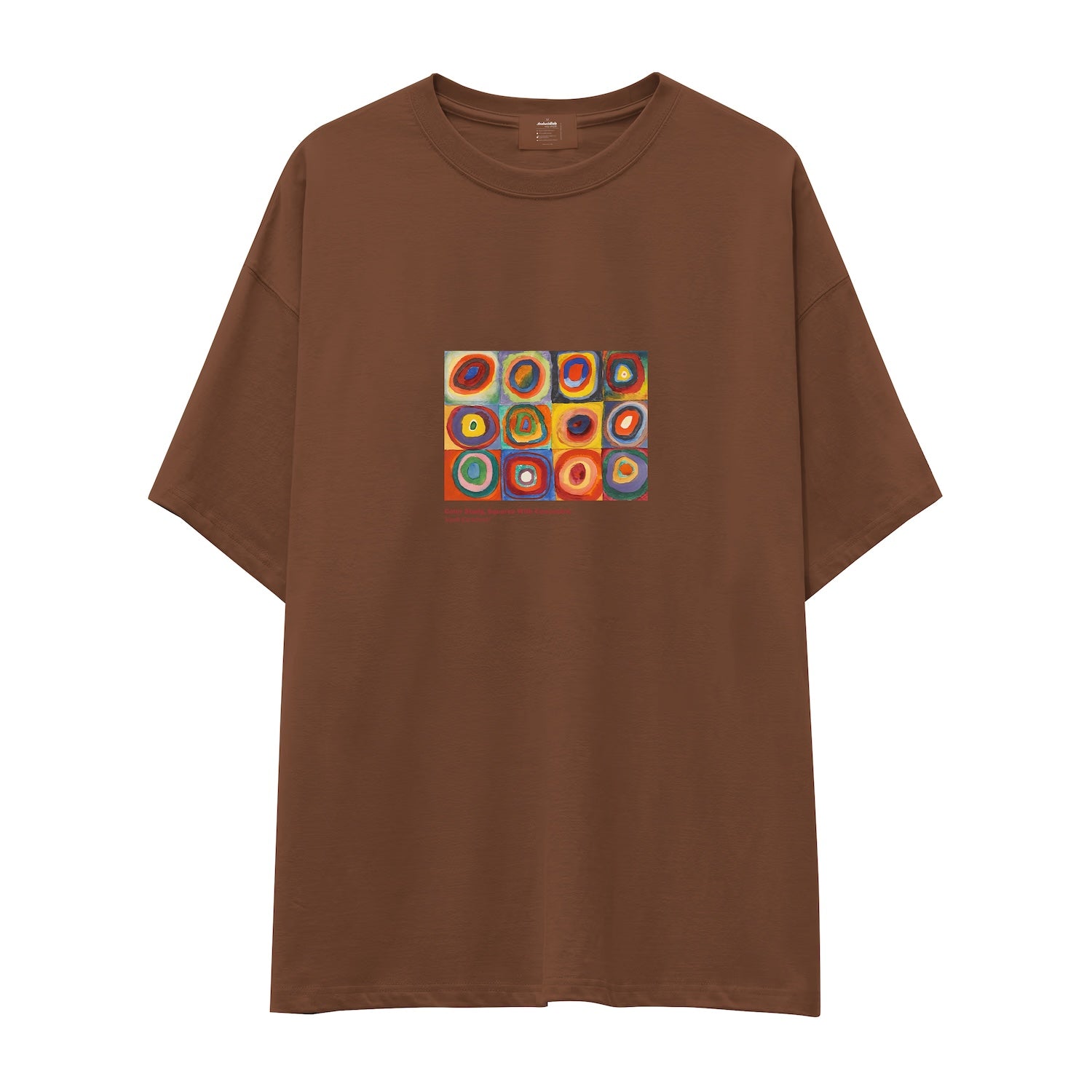 Color Study, Squares With Concentric Circles Oversize Tişört