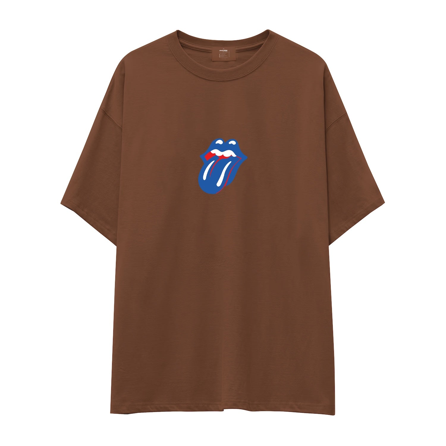 The Rolling Stones Mavi Oversize Tişört