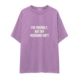 But My Husband Oversize Tişört