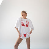 Red Bikini Oversize Tişört