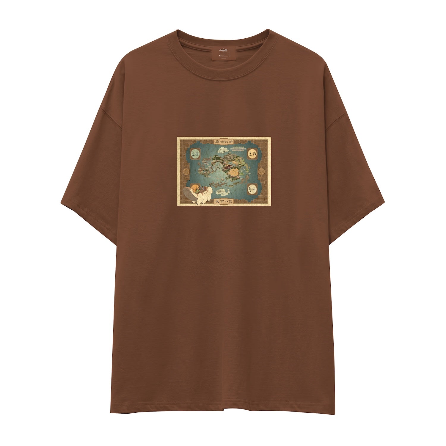 Avatar The Last Airbender Map Oversize Tişört
