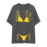 Yellow Bikini Oversize Tişört