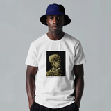 Skull of a Skeleton with Burning Cigarette Tişört