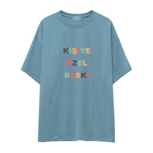 Kişiye Özel Baskılı Oversize Tişört