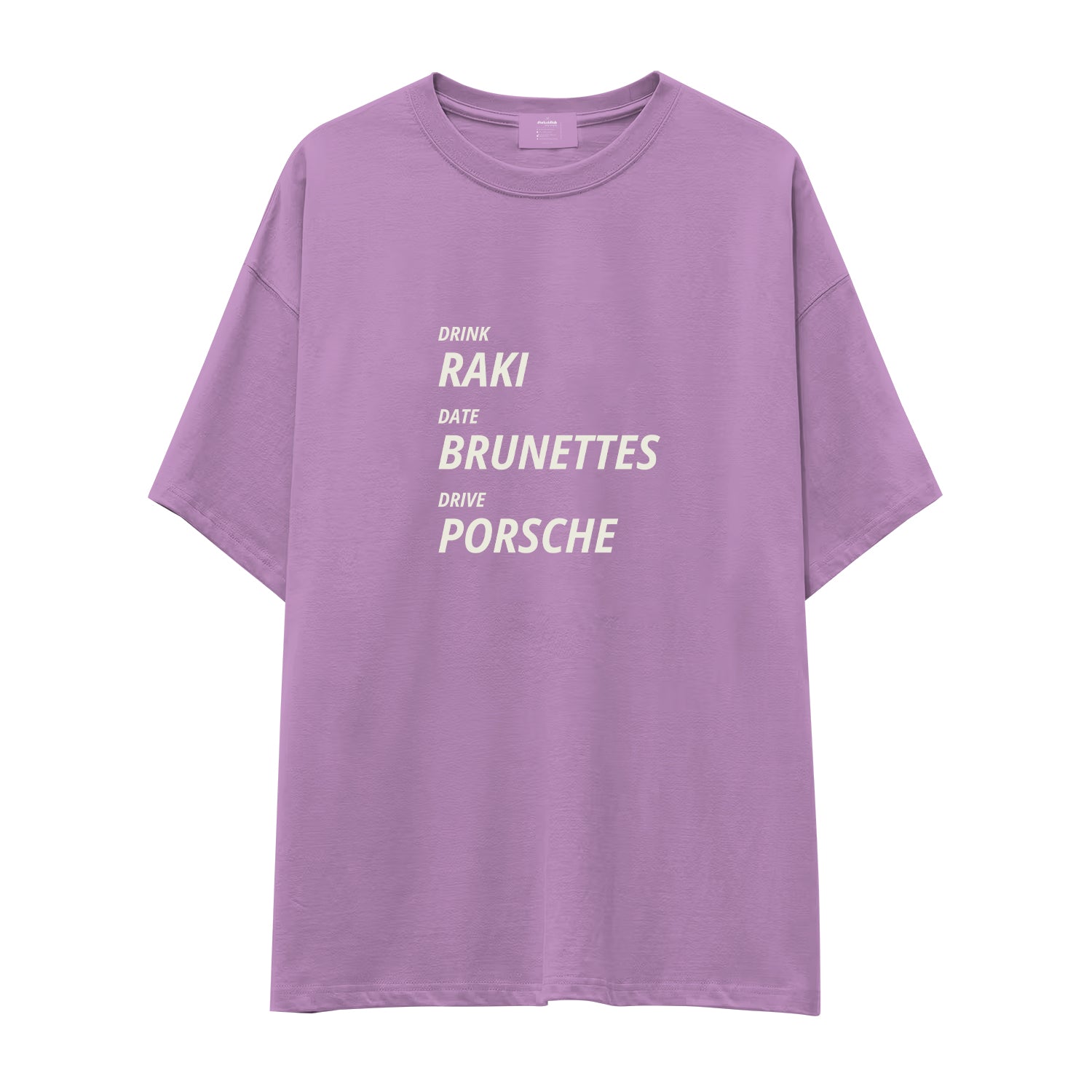 Drink Date Drive Oversize Tişört