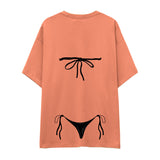 Black Bikini Oversize Tişört