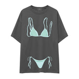 Blue Bikini Oversize Tişört