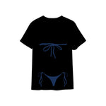 Navy Blue Bikini Tişört