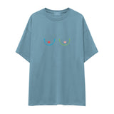 Boobs & Hearts Oversize Tişört