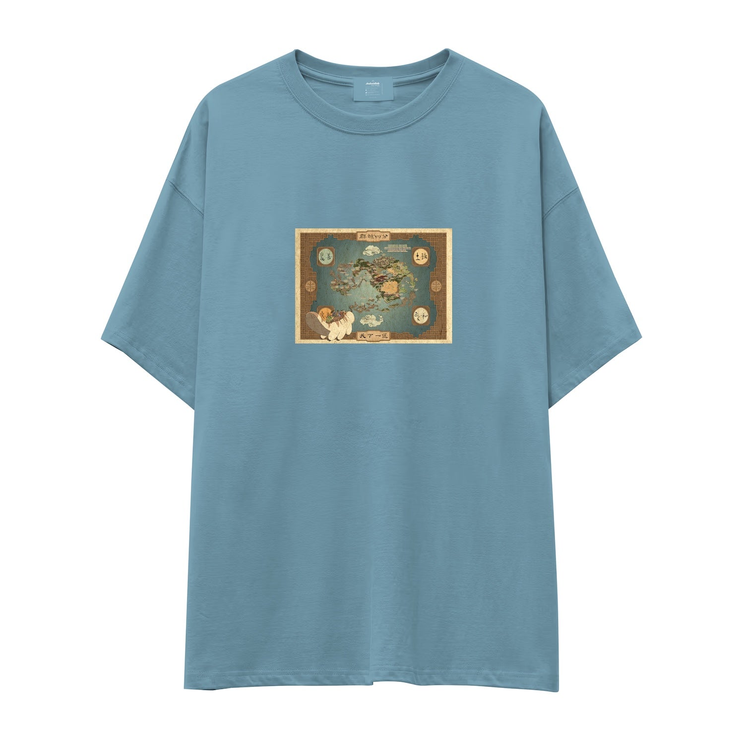 Avatar The Last Airbender Map Oversize Tişört