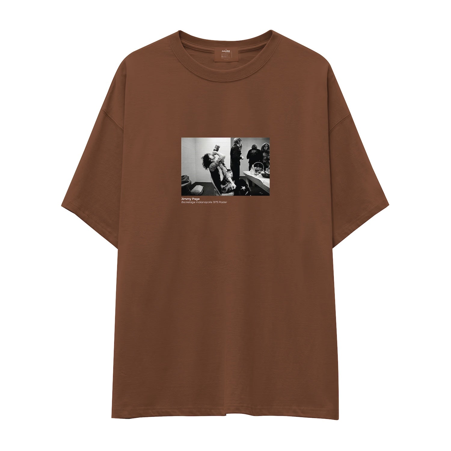 Jimmy Page Backstage Indianapolis 1975 Oversize Tişört