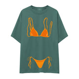 Orange Bikini Oversize Tişört