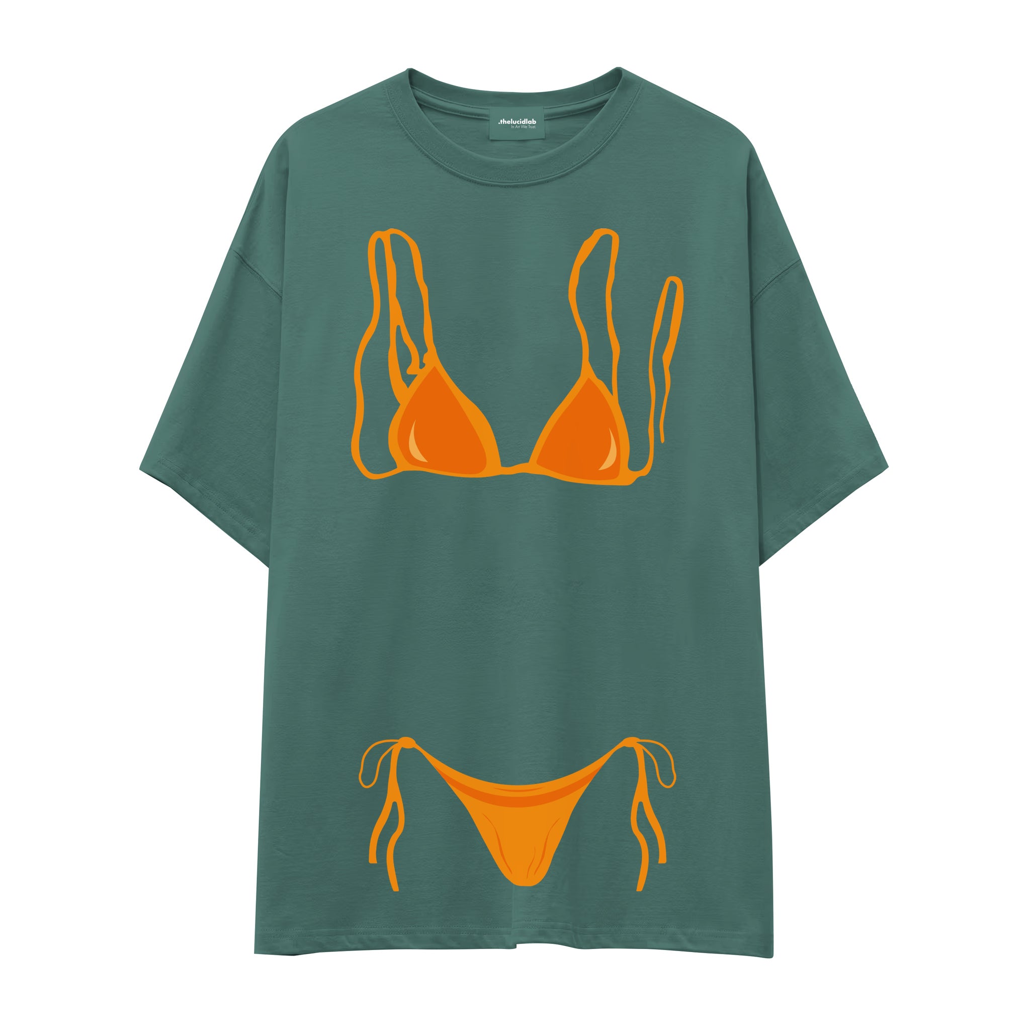 Orange Bikini Oversize Tişört