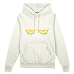 Nice Melons Oversize Hoodie Beyaz Ön