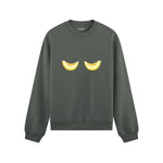 Nice Melons Oversize Sweatshirt Antrasit Ön