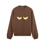 Nice Melons Oversize Sweatshirt Kahverengi Ön