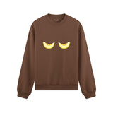 Nice Melons Oversize Sweatshirt Kahverengi Ön
