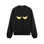 Nice Melons Oversize Sweatshirt Siyah Ön