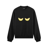 Nice Melons Oversize Sweatshirt Siyah Ön