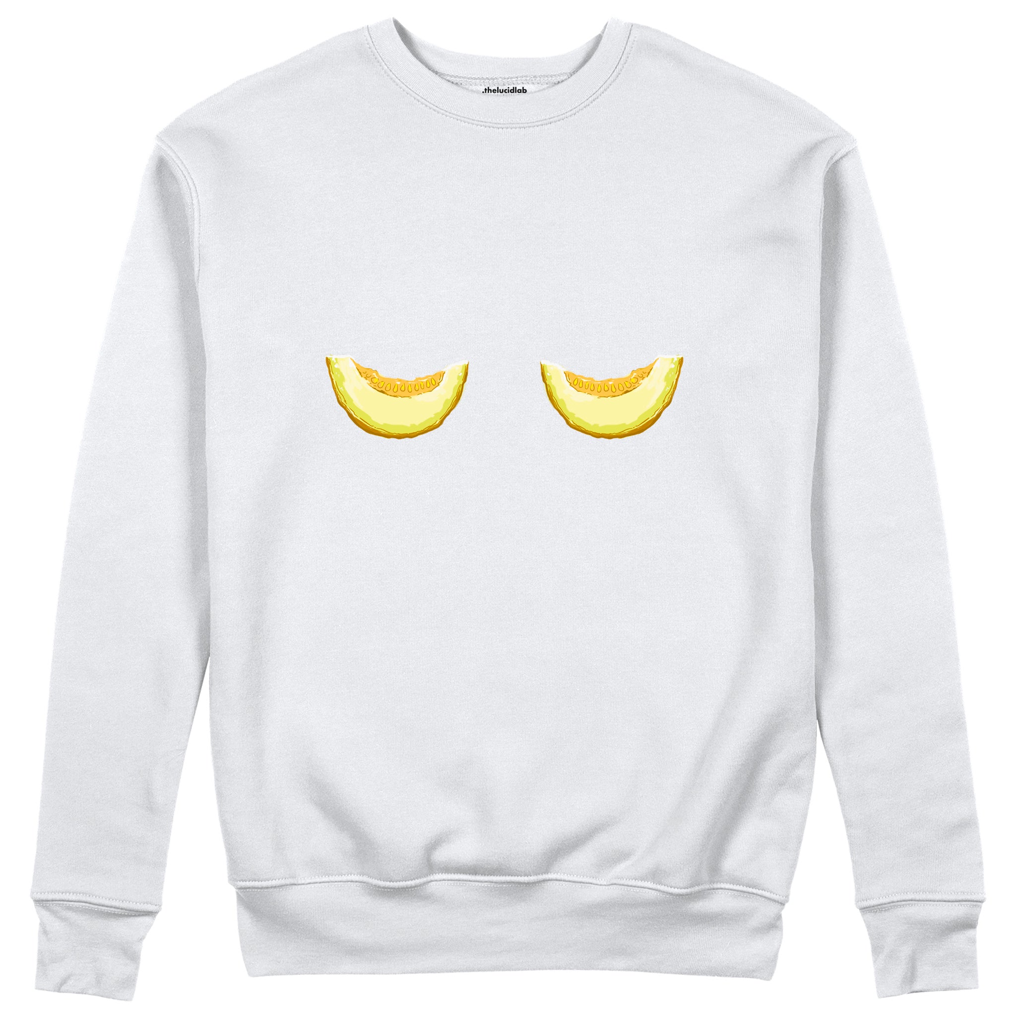 Nice Melons Sweatshirt Beyaz Ön
