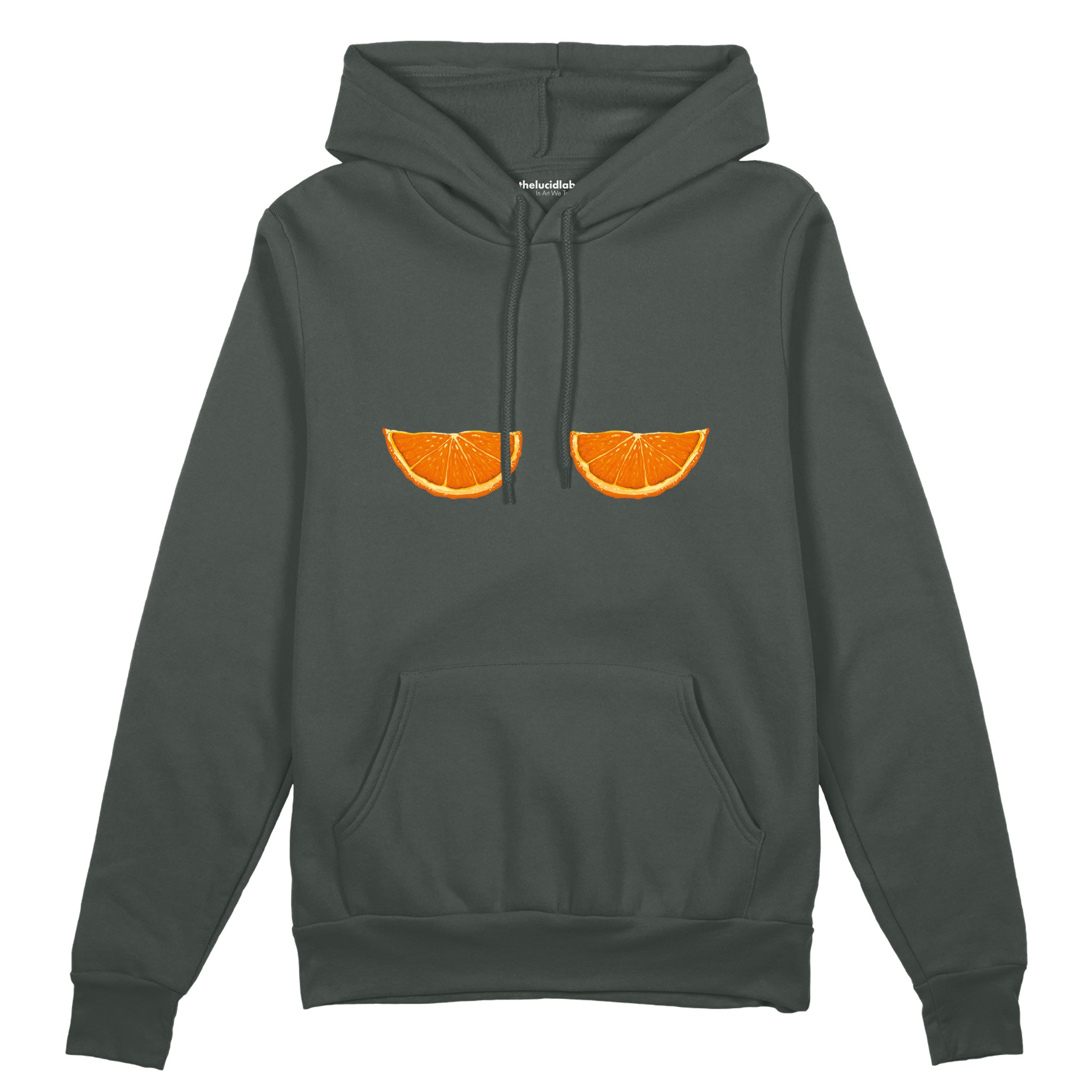 Juicy Bits Oversize Hoodie Antrasit Ön