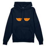 Juicy Bits Oversize Hoodie Lacivert Ön