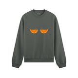 Juicy Bits Oversize Sweatshirt Antrasit Ön