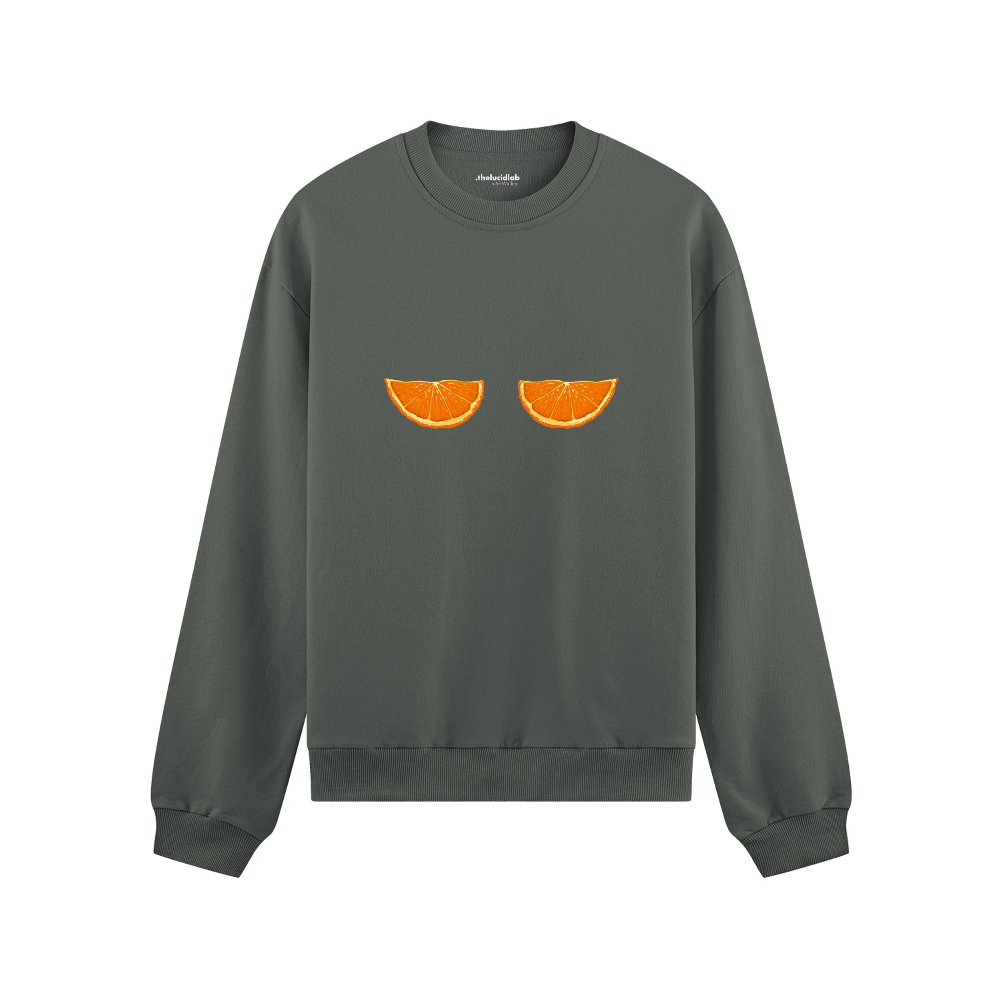 Juicy Bits Oversize Sweatshirt Antrasit Ön