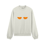 Juicy Bits Oversize Sweatshirt Beyaz Ön