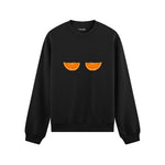 Juicy Bits Oversize Sweatshirt Siyah Ön