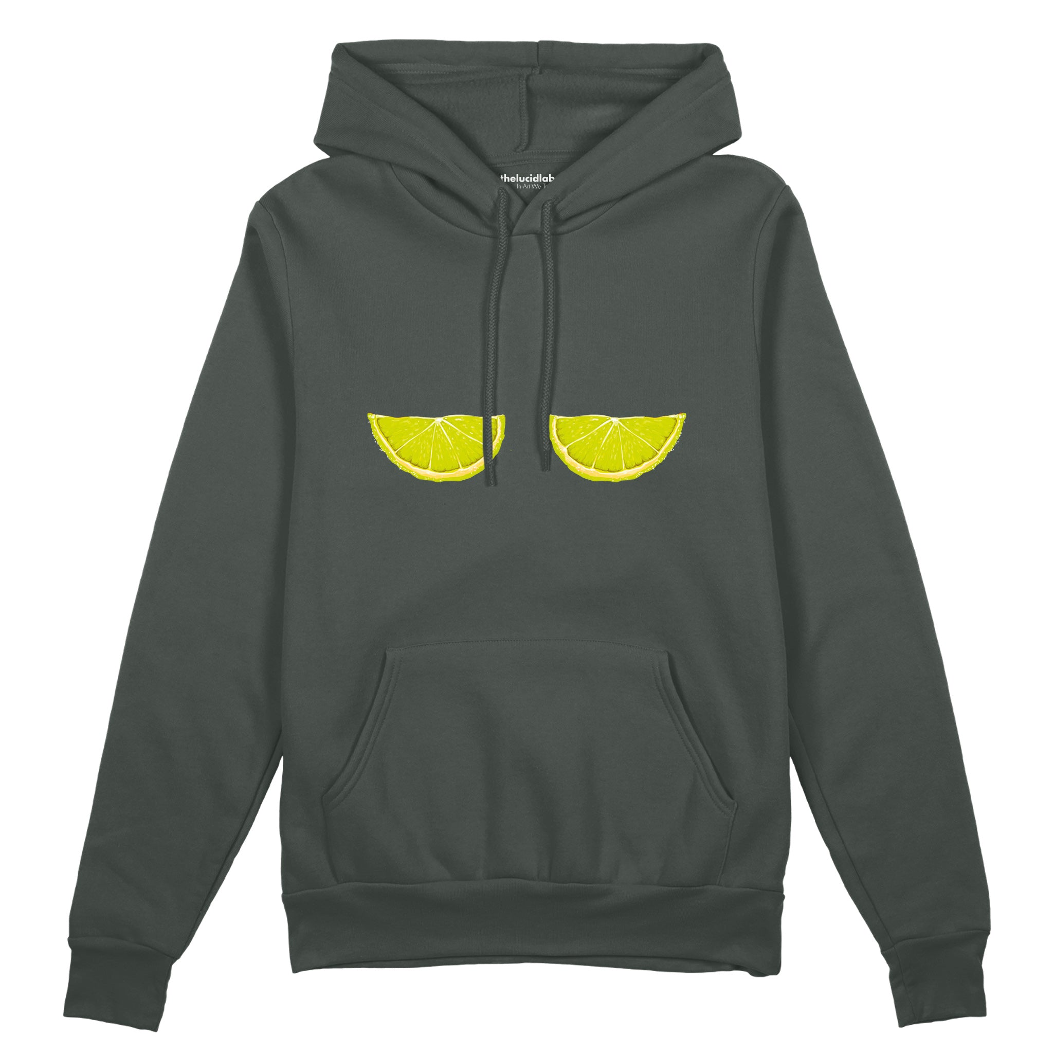 Sour Twins Oversize Hoodie Antrasit Ön