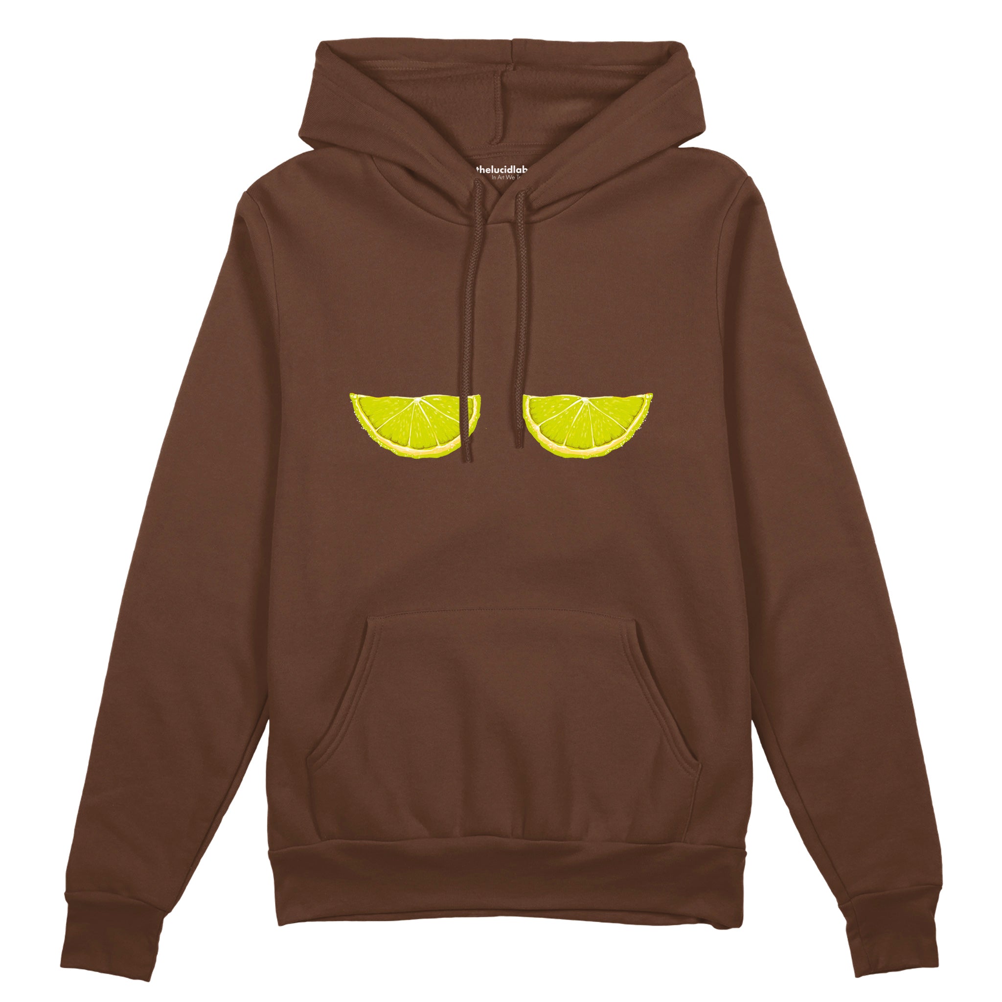 Sour Twins Oversize Hoodie Kahverengi Ön