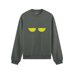 Sour Twins Oversize Sweatshirt Antrasit Ön