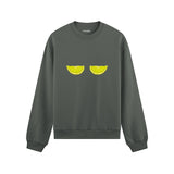 Sour Twins Oversize Sweatshirt Antrasit Ön