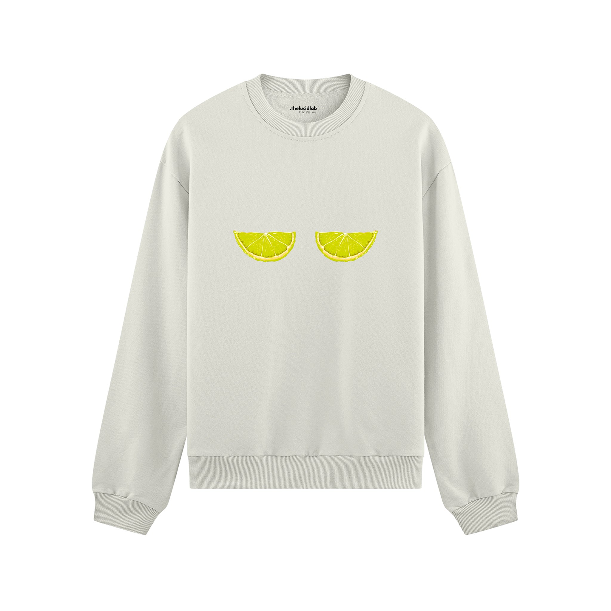 Sour Twins Oversize Sweatshirt Beyaz Ön