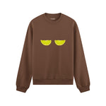 Sour Twins Oversize Sweatshirt Kahverengi Ön