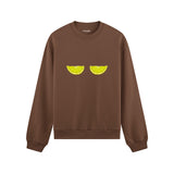 Sour Twins Oversize Sweatshirt Kahverengi Ön