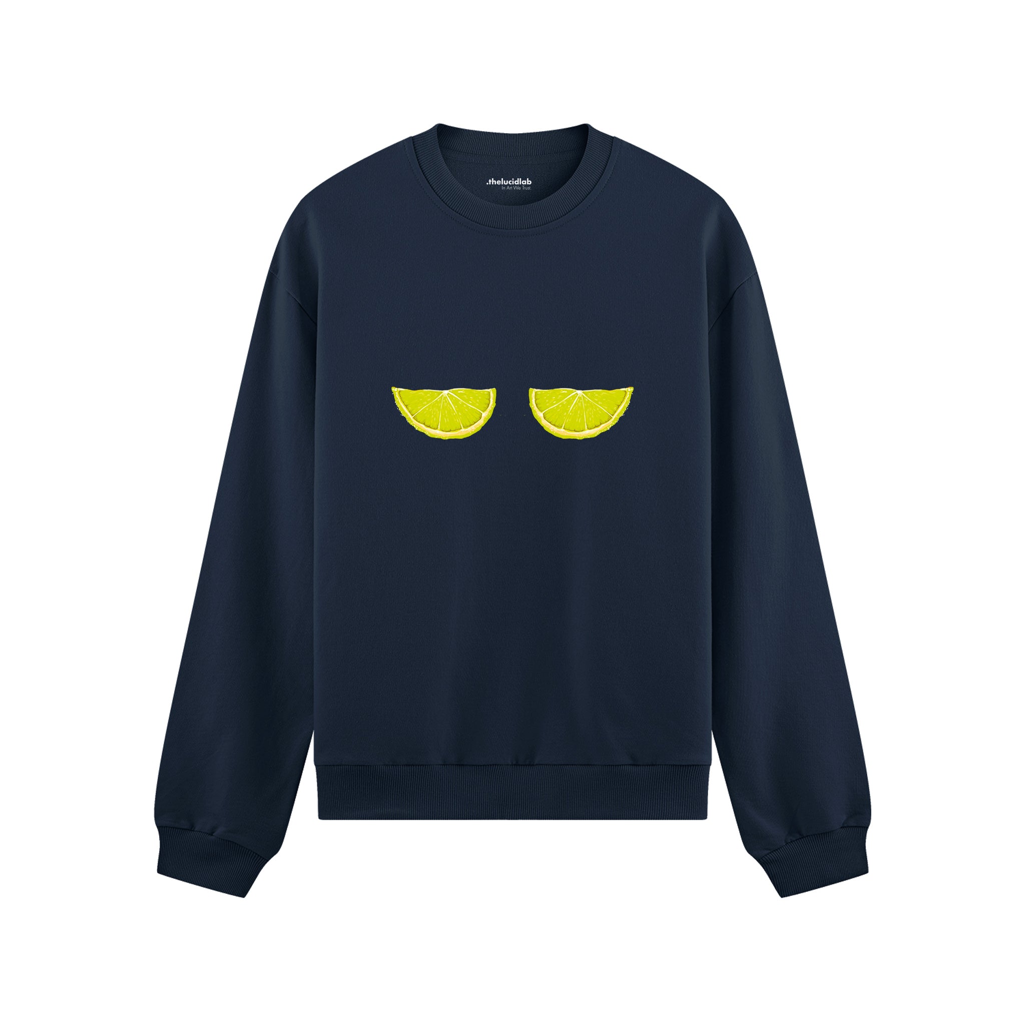 Sour Twins Oversize Sweatshirt Lacivert Ön
