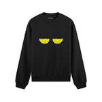 Sour Twins Oversize Sweatshirt Siyah Ön