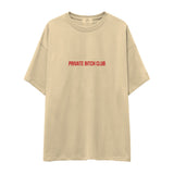Private Bitch Club Oversize Tişört