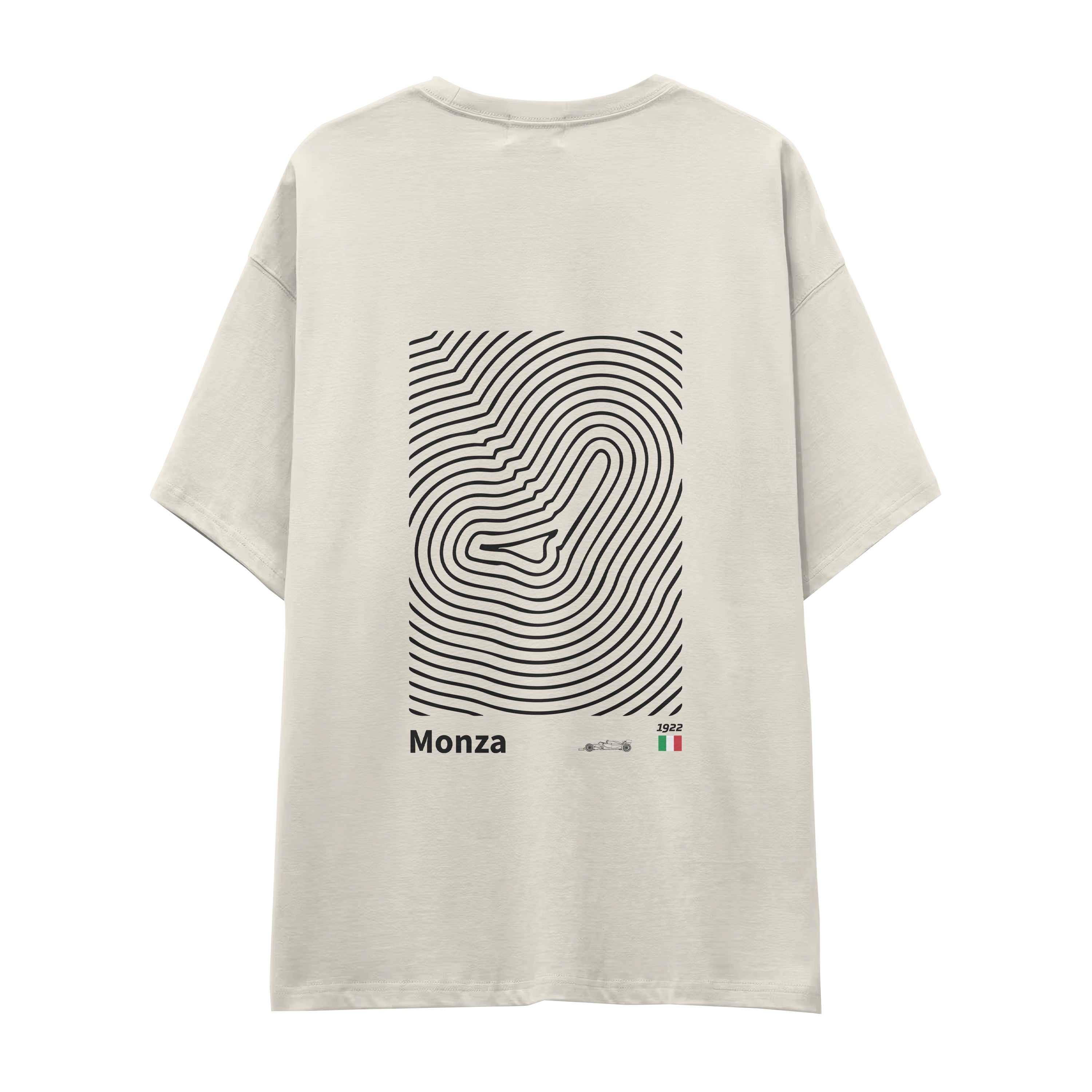 Monza Circuit Artwork Oversize Tişört