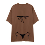 Black Bikini Oversize Tişört