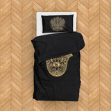 Gold Hamsa & Golden Lotus Çift Taraflı Nevresim Takımı