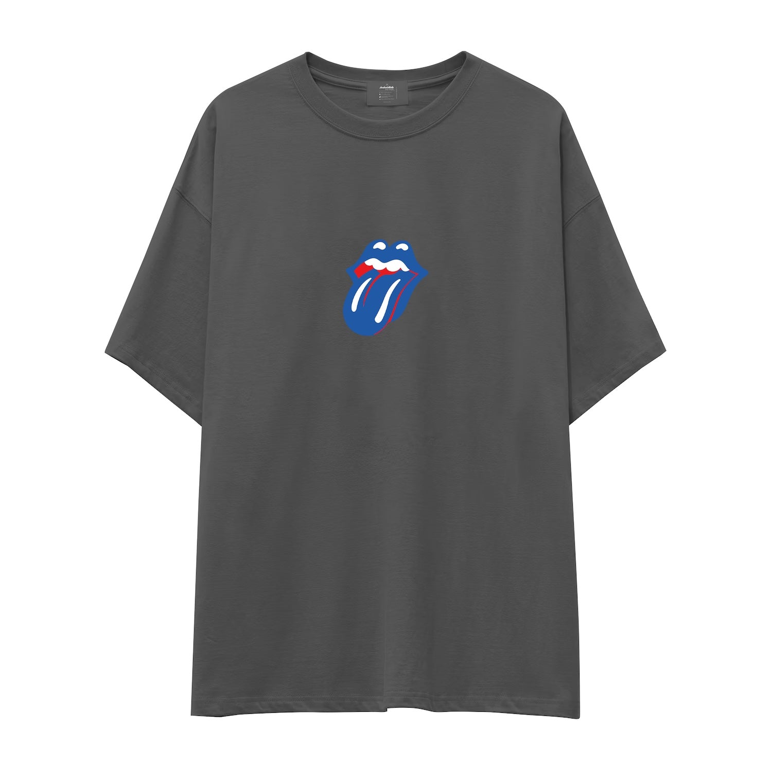 The Rolling Stones Mavi Oversize Tişört