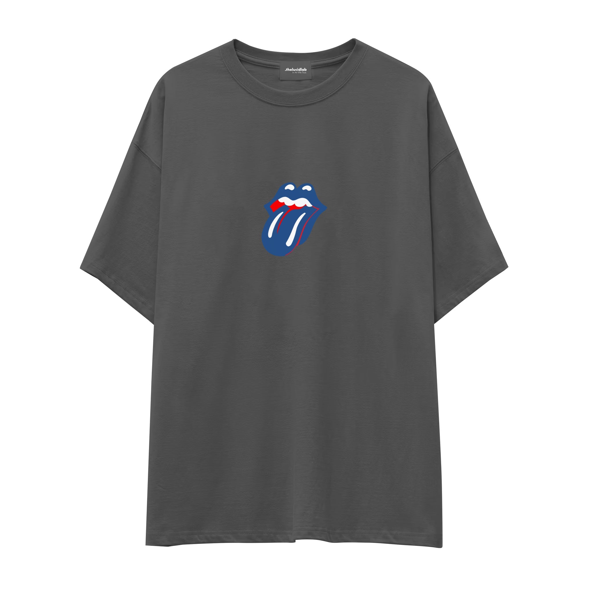 The Rolling Stones Blue Oversize Tişört