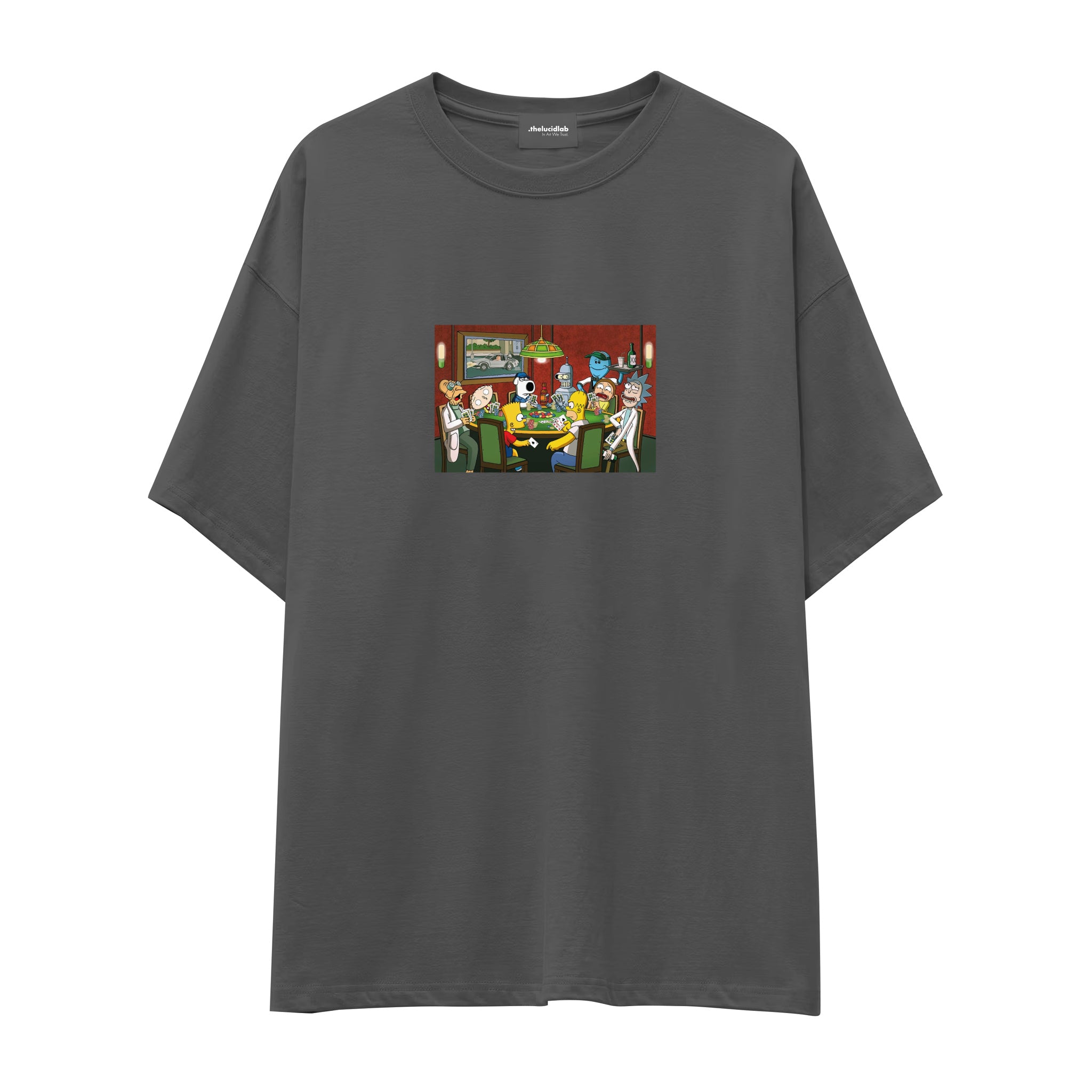 Champions League Poker Oversize Tişört
