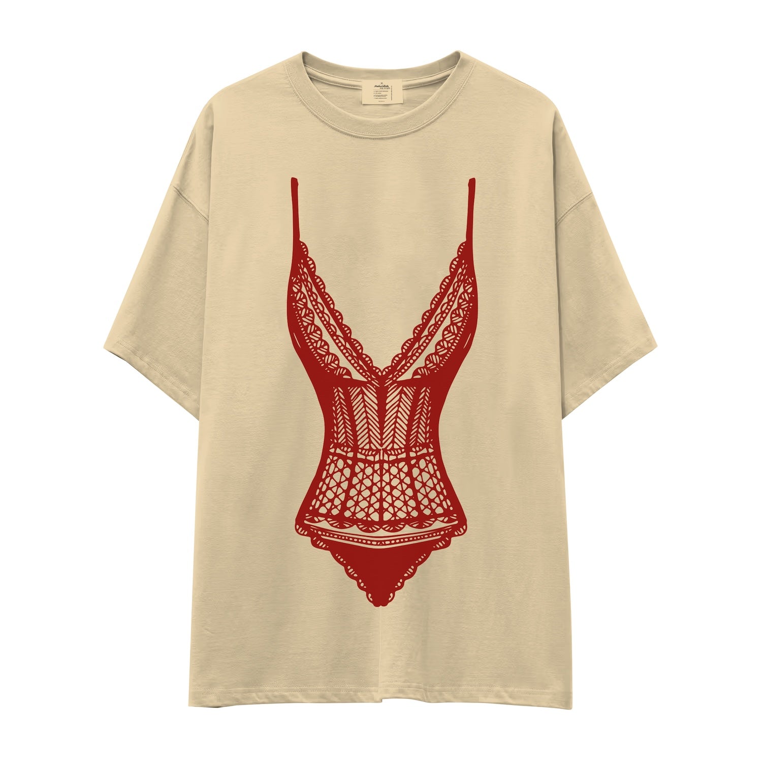 Bordeaux Contour Oversize Tişört