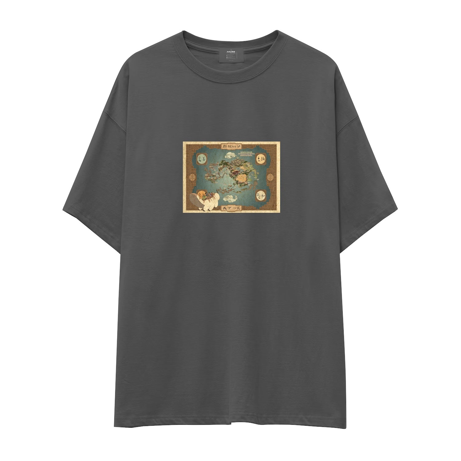 Avatar The Last Airbender Map Oversize Tişört