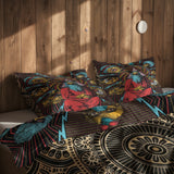 Hypnotic & Gold Mandala Çift Taraflı Nevresim Takımı